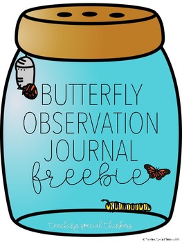 Preview of Butterfly Observation Journal FREEBIE