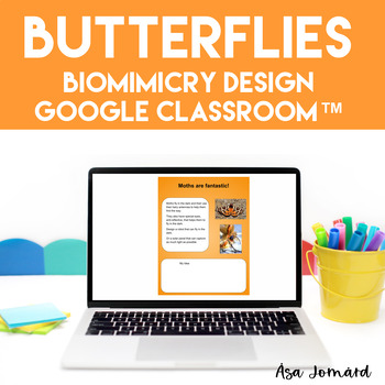 Preview of Butterfly | PBL GOOGLE Classroom™ Digital Activities Design Inspired by Nature