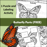 Butterfly Label It & Puzzle Parts Activity (FREE)