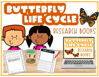Preview of Butterfly Research, Butterfly Life Cycle, Butterfly Informative Writing