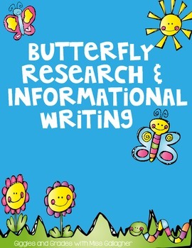 Preview of Butterfly Research and Informational Writing