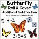 Butterfly Roll & Cover Addition & Subtraction Games