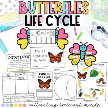 Preview of Butterfly Science & ELA Research Project | Nonfiction Unit | Life Cycle | Spring