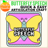 Butterfly Speech - Articulation Butterflies! Craft for Spe