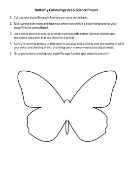 Preview of Butterfly Spring Art, Science, ELA mini unit
