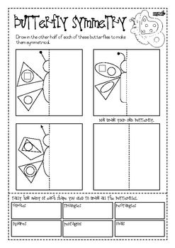 butterfly symmetry by michelle walker teachers pay teachers