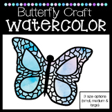 Butterfly Watercolor Spring Craft- Black Lined with 3 size