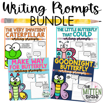 Preview of Butterfly and Caterpillar Ross Burach Book Companions: Writing Prompts BUNDLE