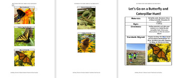 Preview of Butterfly and Caterpillar Nature Hunt with real photos!