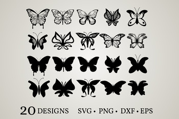 Download Butterfly Bundle Svg Butterfly Svg Butterfly Clipart Butterfly Silhouette
