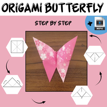 Preview of Butterfly craft: Spring craftivity- Origami butterfly