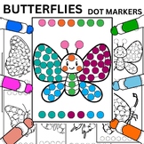 Butterfly dot markers Coloring Pages motor skills for kids
