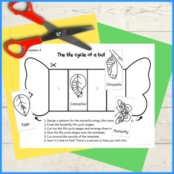 Butterfly life cycle foldouts for interactive science notebooks | TpT