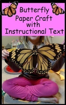 Preview of Butterfly life cycle monarch paper project fine motor activity download