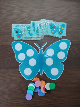 Preview of Butterfly pattern matching activity. Hands on activity colour recognition.