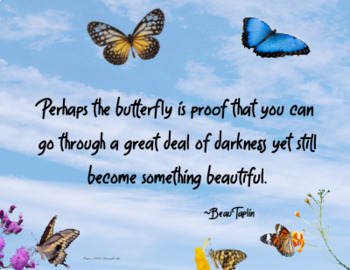 Butterfly proof go thru darkness & still become something beautiful SEL ...