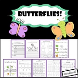 Butterfly science math and literacy! (Spanish available in