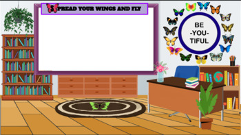 Preview of Butterfly themed Virtual Classroom Background