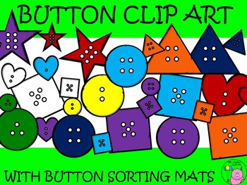 Preview of Button Clip Art with Button Sorting Mats // over 500 pages!!