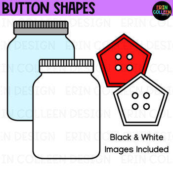 button clipart black and white