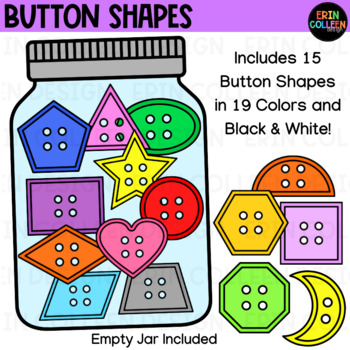 Clip Art: Classroom Manipulatives: Buttons Color