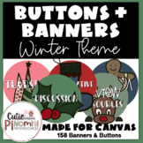 Buttons & Banners - Winter/Christmas Theme - Made for use 