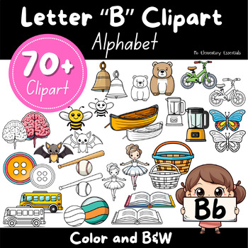 Preview of Buy Alphabet "B" Clipart Bundle: TPT Seller Kit (Personal & Commercial Use)