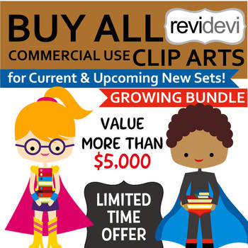 Preview of Buy Everything Clip Art Growing Bundle (lifetime access to all clipart)