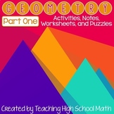 Geometry Items Bundle-Part One (congruent triangles, quadr