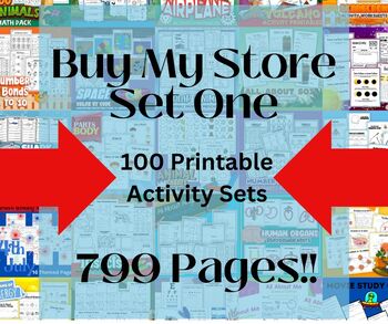 Preview of Buy My Store - 100 Printable Activity Sets