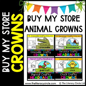 Preview of Buy My Store Animal Crowns/Hats/Headbands (Growing Bundle)