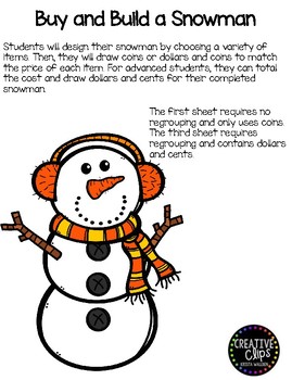 Buy and Build a Snowman Craftivity by Mary Martin | TPT