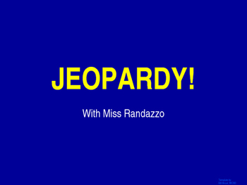 Preview of Buyers and Sellers Jeopardy
