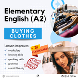 Buying Clothes - Shopping for Clothes - Elementary ESL for