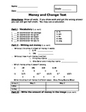 Buying Food - Making Change and Counting Money Assessment (Test)