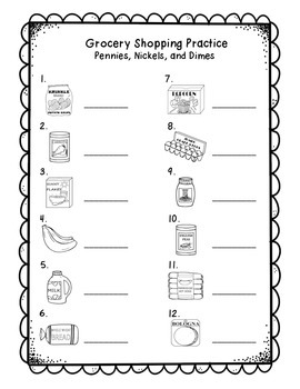 Money 1st Grade: Penny, Nickel, & Dime Practice | TpT