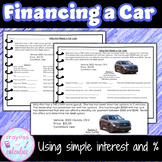 Buying a Car - Finance with Simple Interest