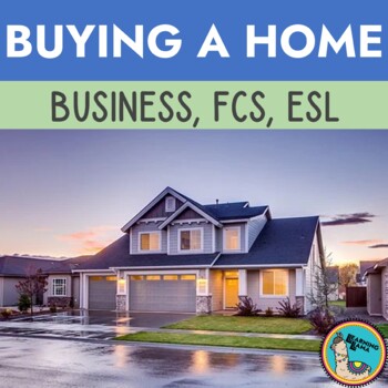 Preview of Buying a Home Process Financial Literacy Lesson