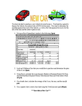 how to use microsoft excel for research on cars