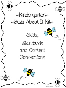 Preview of Buzz About It Kit Skills, Standards and Content Connections For Kindergarten