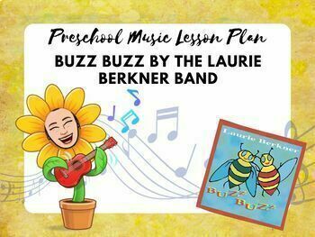 Preview of Buzz Buzz Monthly Preschool Music Lesson Plan