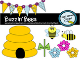 Buzzin' Bees Clip Art