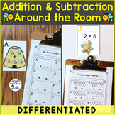 Addition & Subtraction (Differentiated) Around the Room (SCOOT)