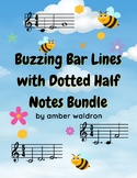 Buzzing Bar Lines with Dotted Half Notes Bundle