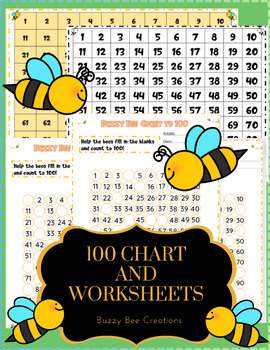 Preview of Counting 1 - 100 Chart| Number Worksheets| Fill-In Counting| Skip Counting