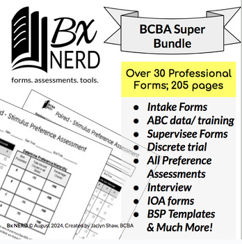 Preview of Bx Nerd _ BCBA MUST HAVE_SUPER BUNDLE