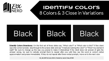 Preview of Bx _Nerd_ Color Discrimination/ Generalization Slides