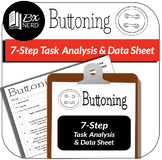 BxNerd _ Task Analysis & Data Sheet "Buttoning" 7-Steps