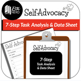 BxNerd _ Task Analysis & Data Sheet "Self-Advocacy Skills"
