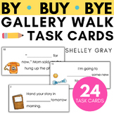 By Buy Bye Homophone Gallery Walk or Task Cards